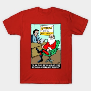 Santa Applies for Delivery Job T-Shirt